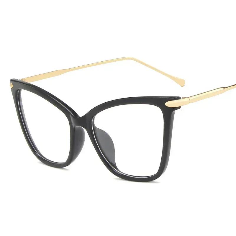 

Stylish Cat Eye Eyeglasses Women Men Oversized Eyewear Designer Cute Clear Eyeglasses Fashion Optical Frame Oculos