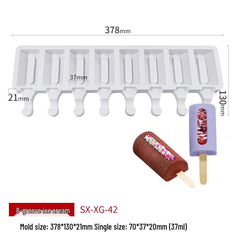 Sanxin Silicone Ice Cream Mold for Homemade Children's Popsicles, Christmas Cakes, and Chocolate Fruits