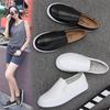 Women's Genuine Leather Casual White Loafers - Soft, Breathable, Versatile Flats