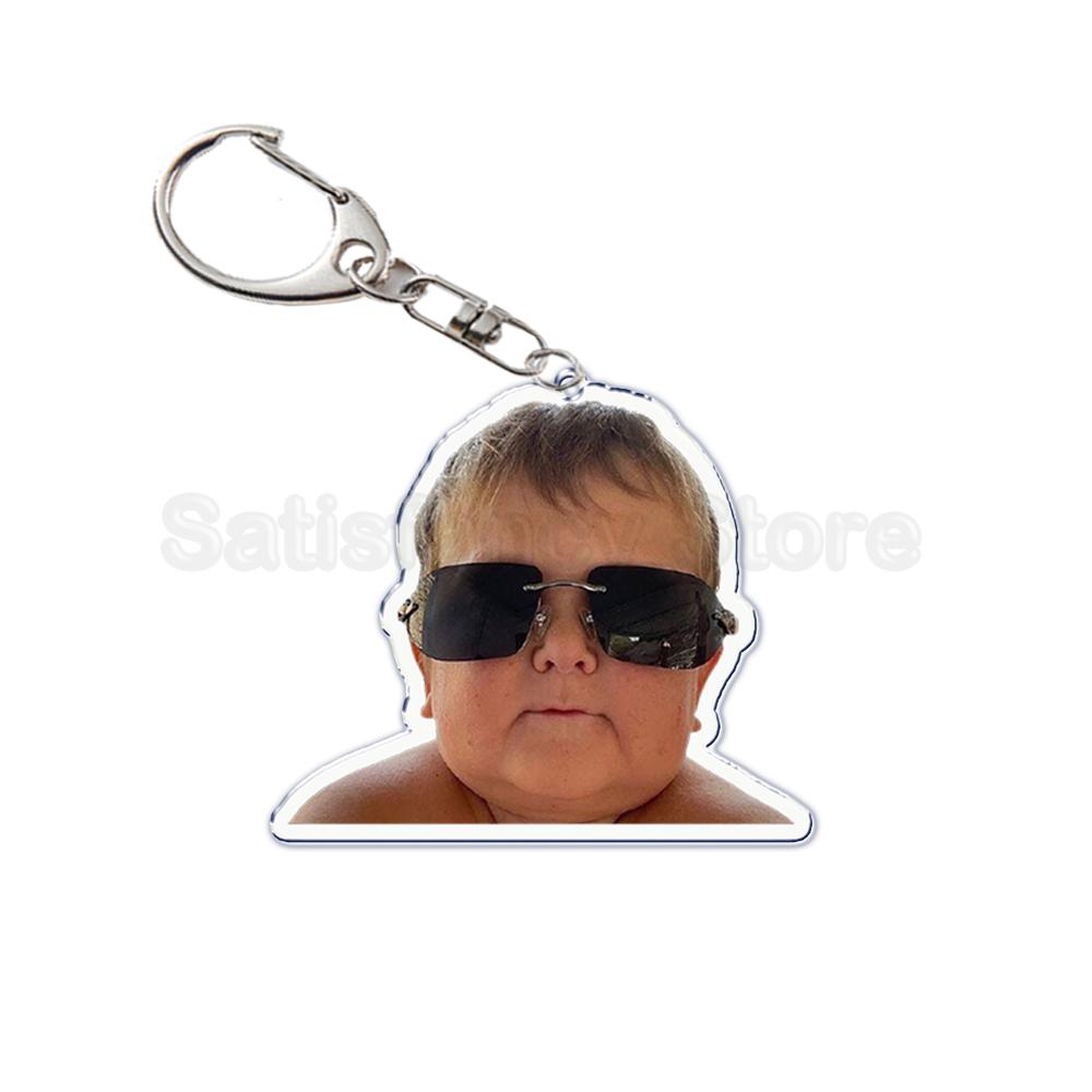 Funny Hasbulla Magomedov Boxer Keychain KeyRing Key Chains Chaveiro Cute Llavero for Bag Pendant Aaccessories Gift