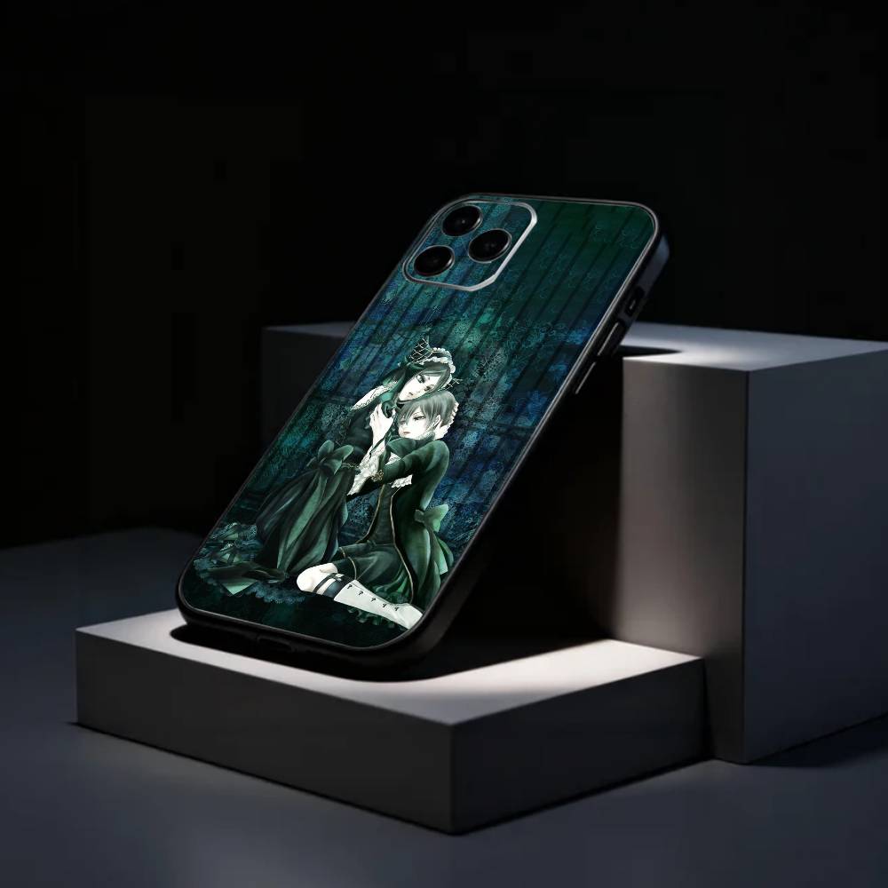 

Black Anime B-ButlerS Phone Case Silicone Soft For IPhone 17 16 15 14 13 12 11 X XR Plus Pro Max Plus iPhone17air