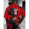 Cartoon sexy girl pattern men's T-shirt 3D printed oversized T-shirt
