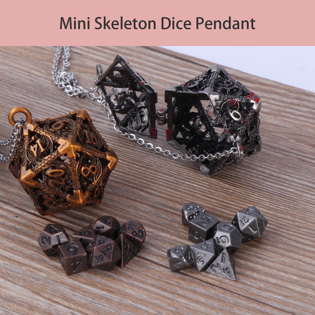 Clavicle Chain for Women Girls Hollow out Dices Pendant Necklace Handmade Adjustable Collarbone Chain Unisex Jewelry