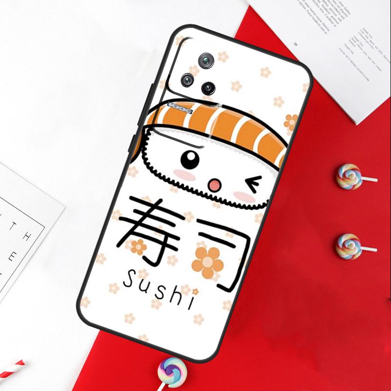 Sushi Maki Rice Kitchen Food Cute Cover For Xiaomi 11T 12T 13T 14T Pro 13 14 15 Ultra POCO X7 Pro X3 X5 X6 F5 F6 M6 Pro Case