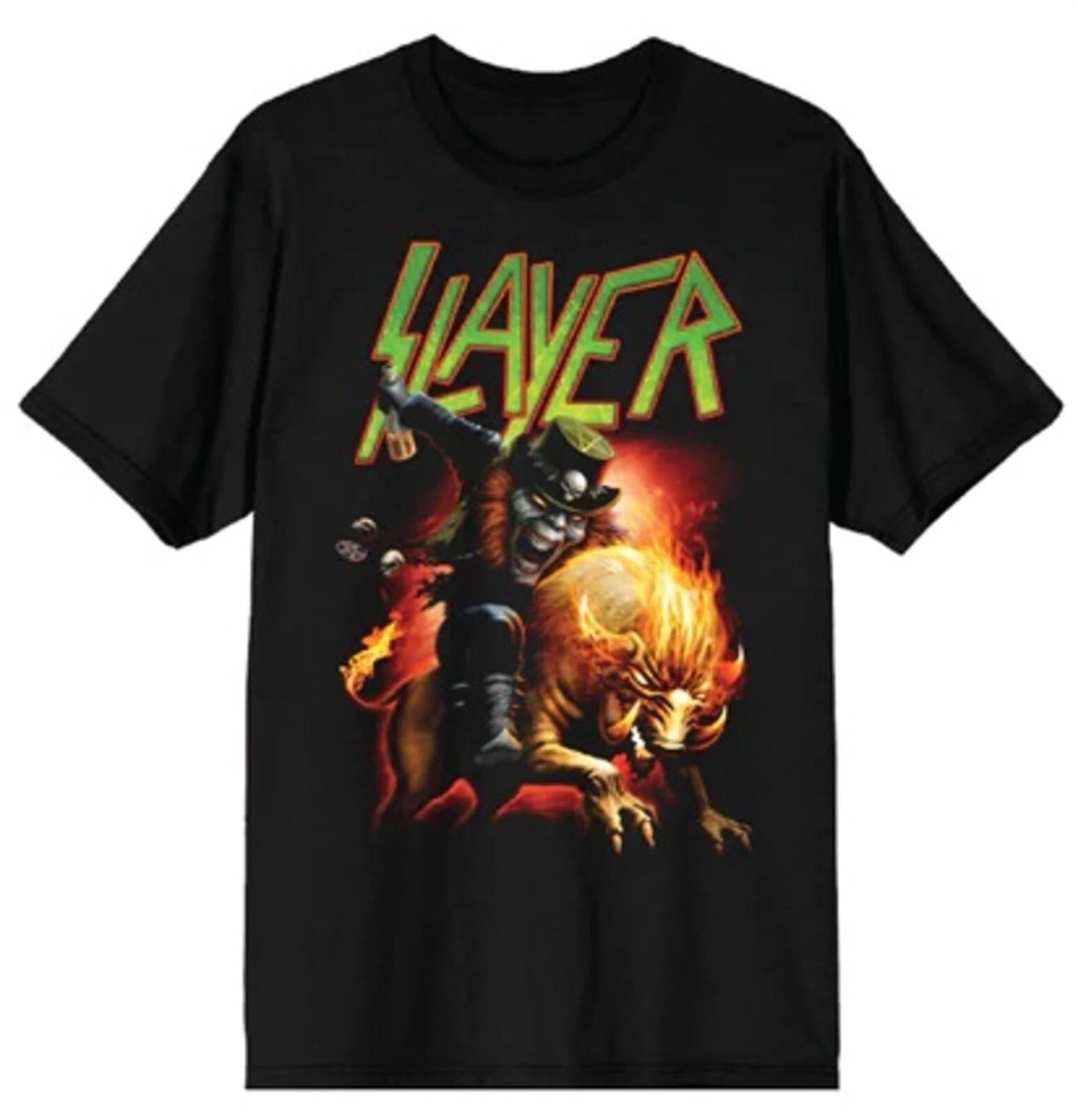 SLAYER cd lgo HELL BEAST LEPRECHAUN Official SHIRT XXL 2X New awaits reign mercy S
