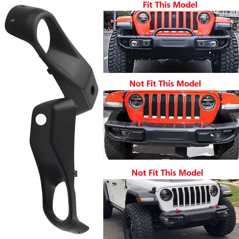 2pcs Car Front Bumper Fog Light Cover Frame Lights Protection Shell for Jeep Wrangler JL 2018