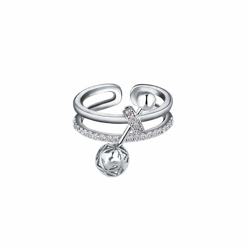 Trendy 925 Silver Korean Style Open Adjustable Ring For Chic Womens Fashion