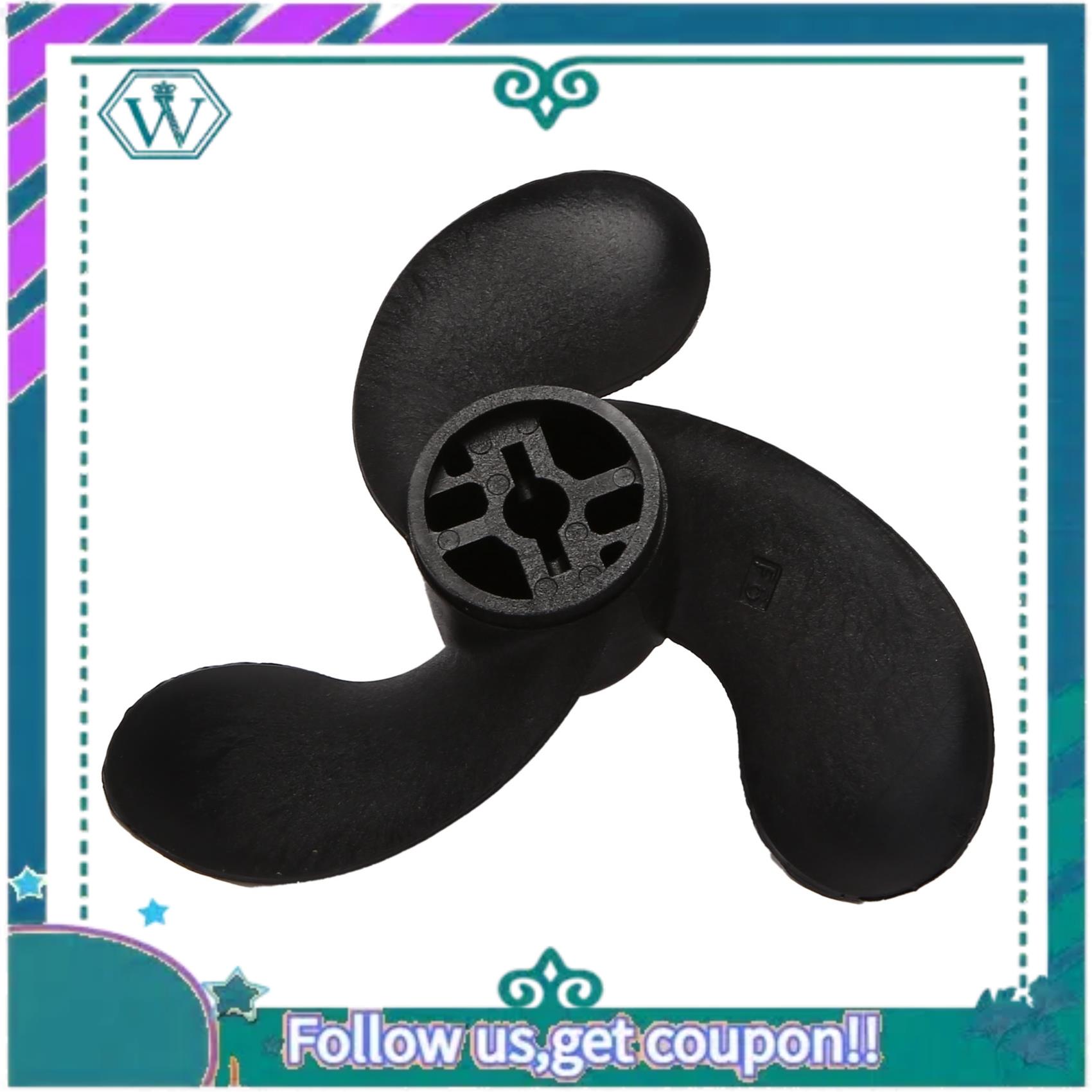 AA92-3 Black Leaves Marine Outboard Propeller For Mercury/Nissan/Tohatsu 3.5/2.5HP 47.05Mm(Diameter) X 78.05Mm(Pitch)