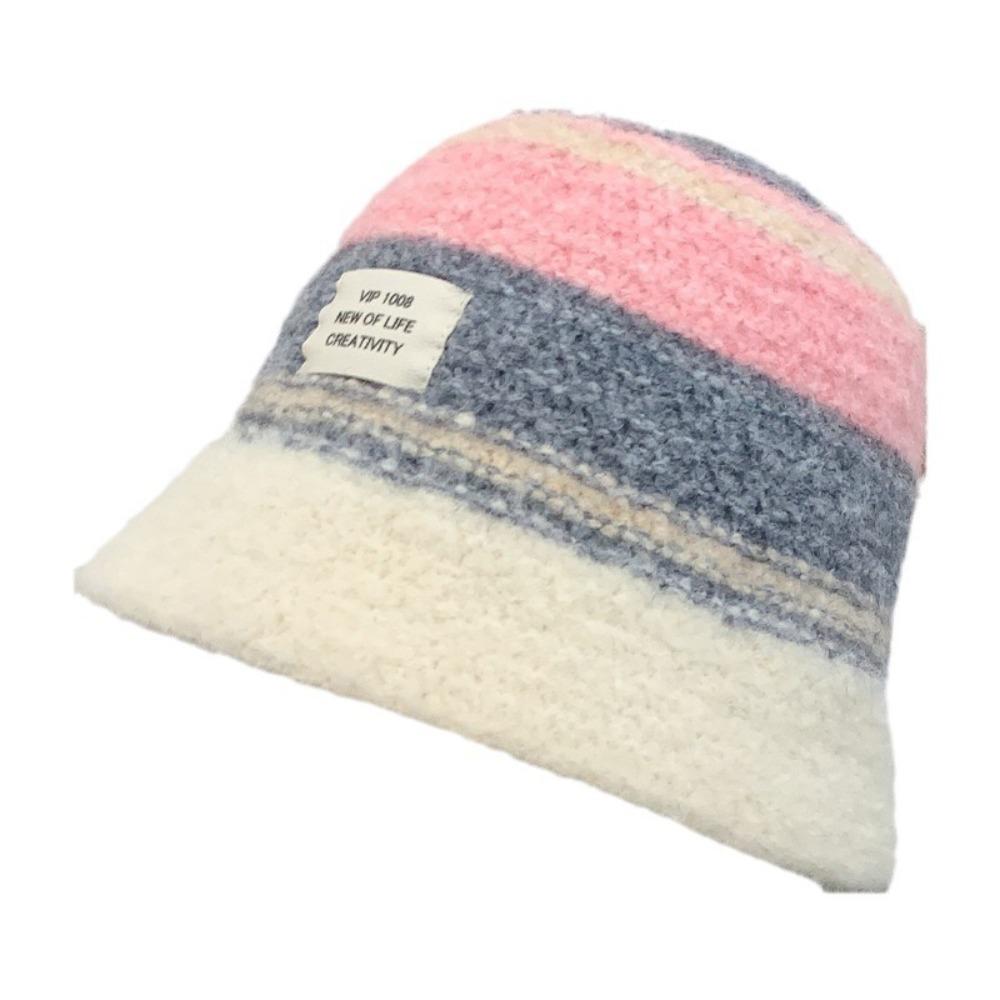 

Thickened Fisherman Hat Keep Warm Knitted Hat Fashion Bucket Hat Daily Use сірий