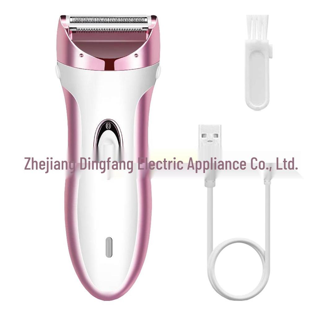 4-in-1 Women's Electric Shaver with USB Charging - Eyebrow Trimmer, Hair Removal for Sideburns, Underarms, Legs, and Bikini Area