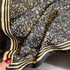90*90cm Square Luxury Brand Women Scarf Silk Flower Print Designer Hijabs Female Neckerchief Scarves Wrap Headband Bandana
