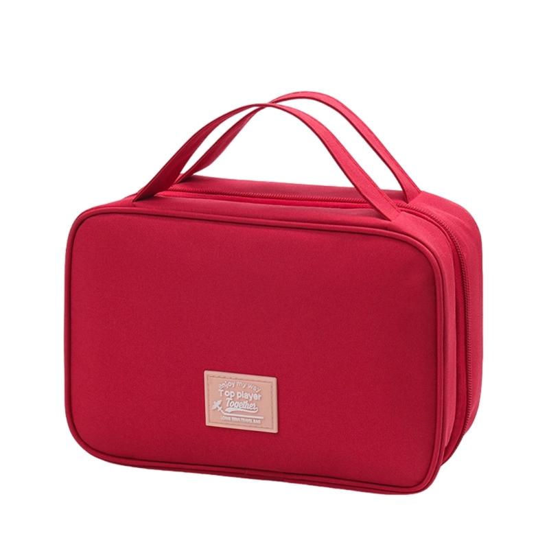 Large Capacity Toiletry Bag Convenient Cosmetic Storage Organizer Easy To Clean Makeup Tool Holder Bathroom Supplies