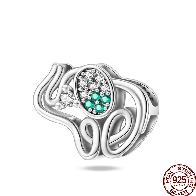 Copper Magician Circus Playing Cards Teddy Bear Charm Beads Suitable Fit Pan Original Bracelet Diy Jewelry