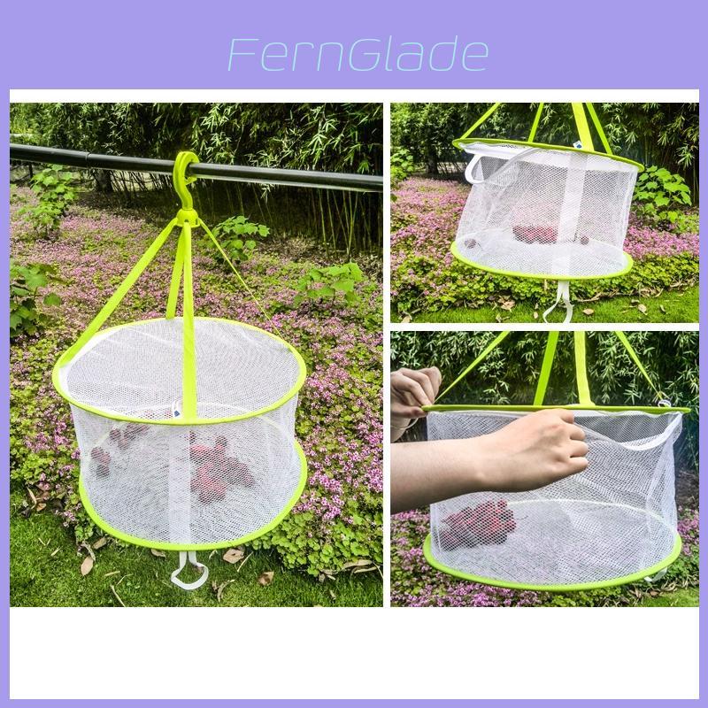 Foldable Clothes Drying Mesh Basket With Large Diameter For Home Use And Socks Air Drying