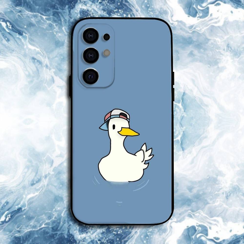 Cartoon Cute Goose  Phone Case For Samsung S25,S24,S23,S22,S21,S20,Plus,Fe,Lite,Others Black Cover