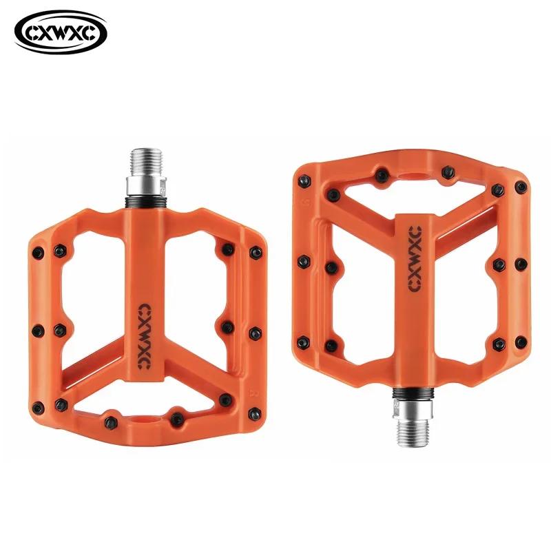 

Ultralight Flat MTB Pedals Nylon Bicycle Pedal Bmx Mountain Bike Platform Pedals 3 Sealed Bearings Cycling Pedals For Bicycle помаранчевий