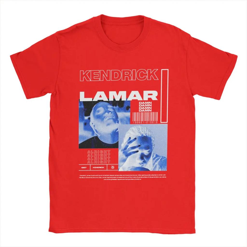 Novelty Kendrick Lamar T-Shirts Men Round Collar 100% Cotton T Shirts Short Sleeve Tee Shirt Gift Idea Clothing