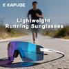 Kapvoe Light-Weight Runnning Sunglasses Cycling Glasses for Men Wide Vision Adjustable Nose Pad Women UV400 Hiking Eyewear