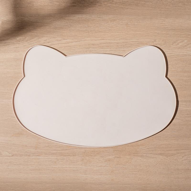 Pet Waterproof Mat Dog Cat Bowl Mat Silicone Non-slip Pet Feeding Mat Dog Eating Bowl Tray Cushion