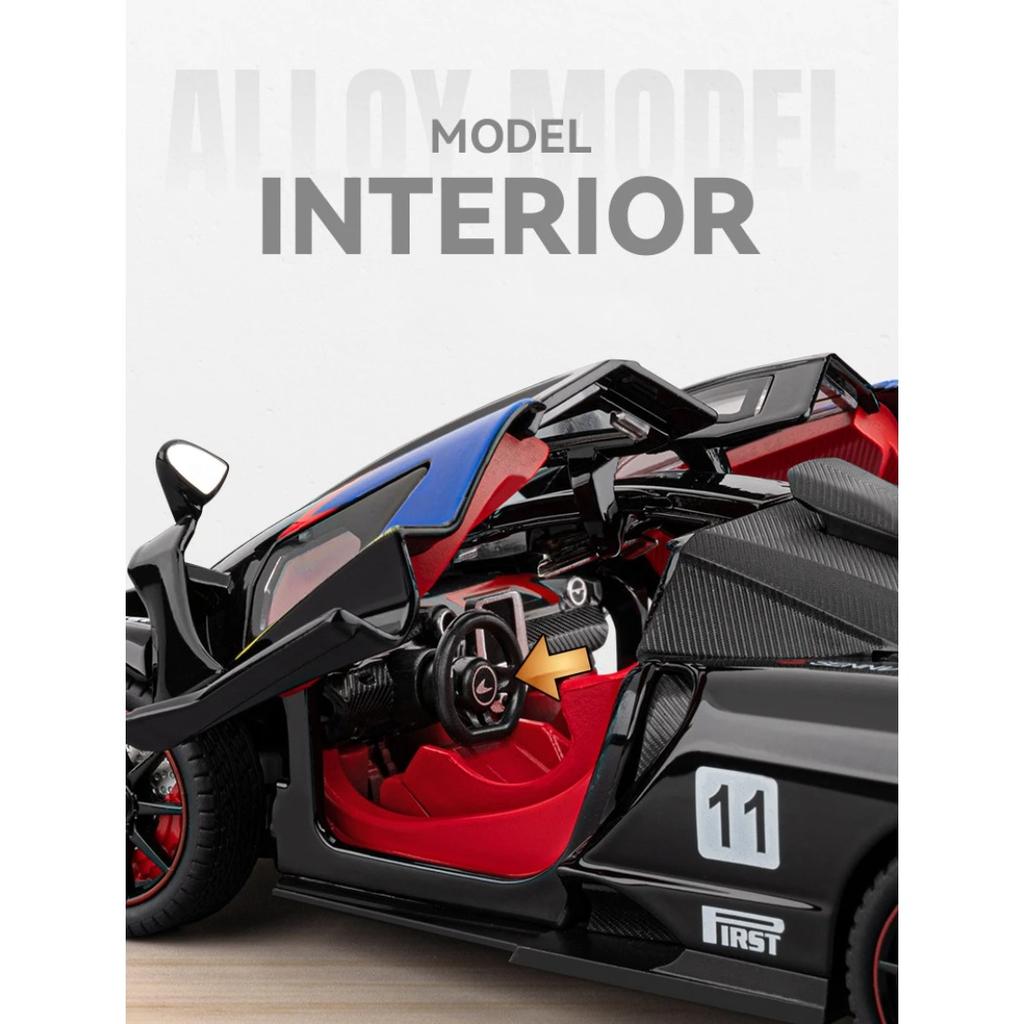 1/24 McLaren Senna GTR 2025 Alloy Model Car Toy Diecasts Metal Casting Sound and Light Car Toys for Children Vehicle