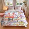 3pcs Happy Birthday Sanrio Quilt Set Soft and Comfortable Bedroom, Guest Room and Dorm Decor Bedding Set W029