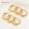 14K Gold Plated Brass Leverback Hoop Earrings with Loops,Multi/Single Open Loop Earring Connectors,DIY Jewelry Making Findings