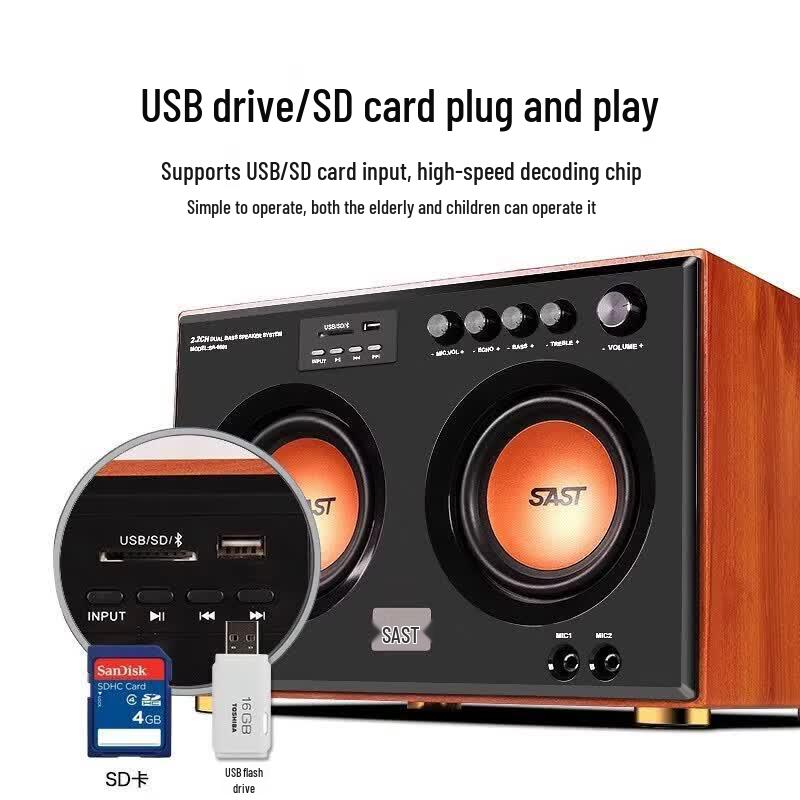 SAST SA-6601 Multimedia Bluetooth Desktop Speaker (CN version)