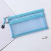 1/3PCS Transparent Zipper Pencil Case Mesh A6 Bills Storage Bag Clear Nylon Makeup Pouch Portable Examination Stationery Bag