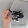 Versatile Car Visor Holder - Secure Storage for Glasses/Cards Compact & Elegant Fits Most Visors Alloy Clip Safe Driving