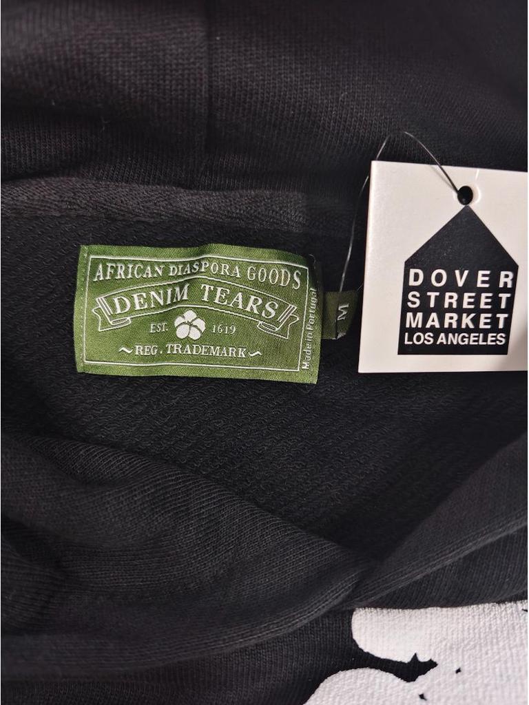 Schwerer Baumwoll-Denim-Hoodie mit Blumenmuster - Trendige amerikanische Streetwear-Jacke für Herren