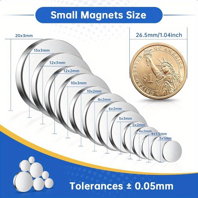 10/20/50pcs 10x3mm Magnets, Super Heavy Duty Disc Magnets for Industrial, Workshop, Tool Holders, CNC, Jigs & Fixtures