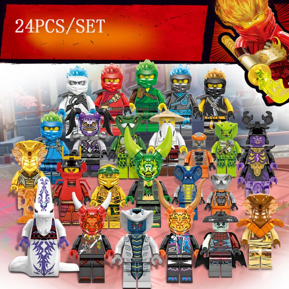 24PCS Ninjago Building Blocks Fit Lego Building Block Kids Toy UK