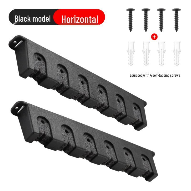 Multi-functional Wall-mounted Fishing Rod Rack - Hole-free Display and Storage