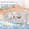 Self Cooling Dog Mat Summer Ice Silk Pet Cold Bed Washable Anti-Scratch Pad for Small Medium Large Dogs And Cats for Sofa Floor