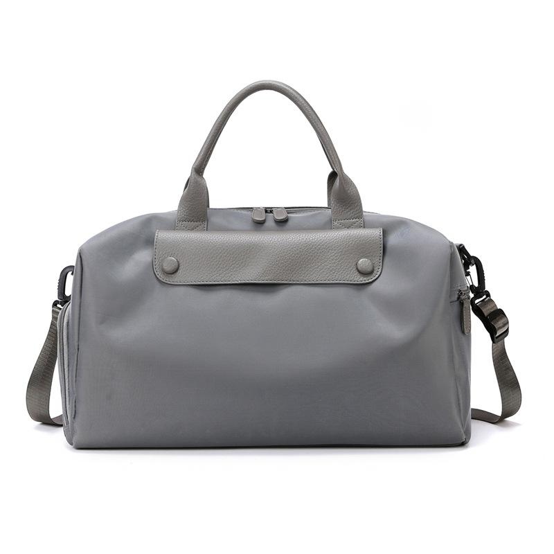 Large-capacity portable travel bag dry and wet separation business travel bag fitness sports bag short-distance oblique shoulder bag серый