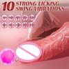 Silicone Penis Sleeve Electric Remote Control Tongue Licking Simulation Thickened Penis Enlargement Cover Adult Sex Toy for Men