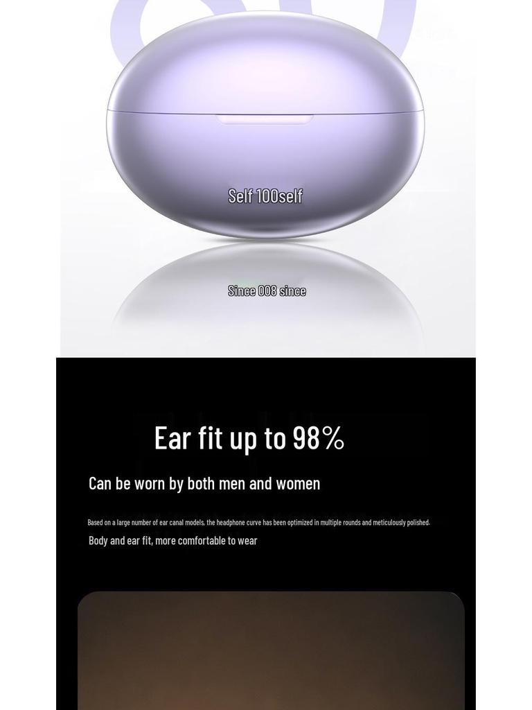 Q108 True Wireless Clip-On Bluetooth Headphones: Comfortable, Long Battery Life, Ideal for Sports