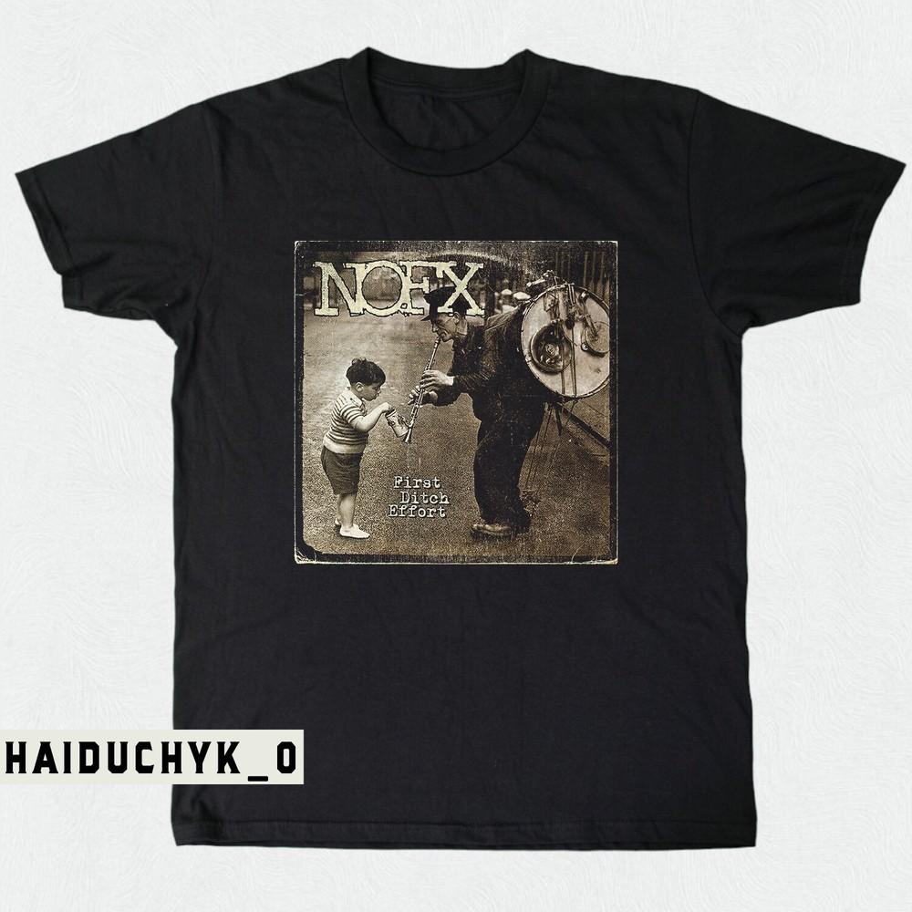 Nofx Punk Rock First Ditch Effort  Unisex Black T-shirt Size S-5XL Unisex T-Shirt XXXXL