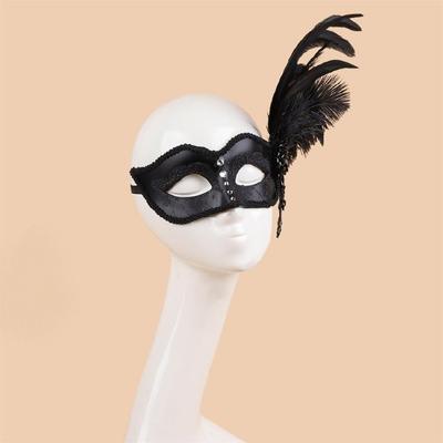Masquerades Mask for Womens Feather Rhinestones Venetians Mask Party Evening Prom Ball Mask Halloween Cosplay Costumes