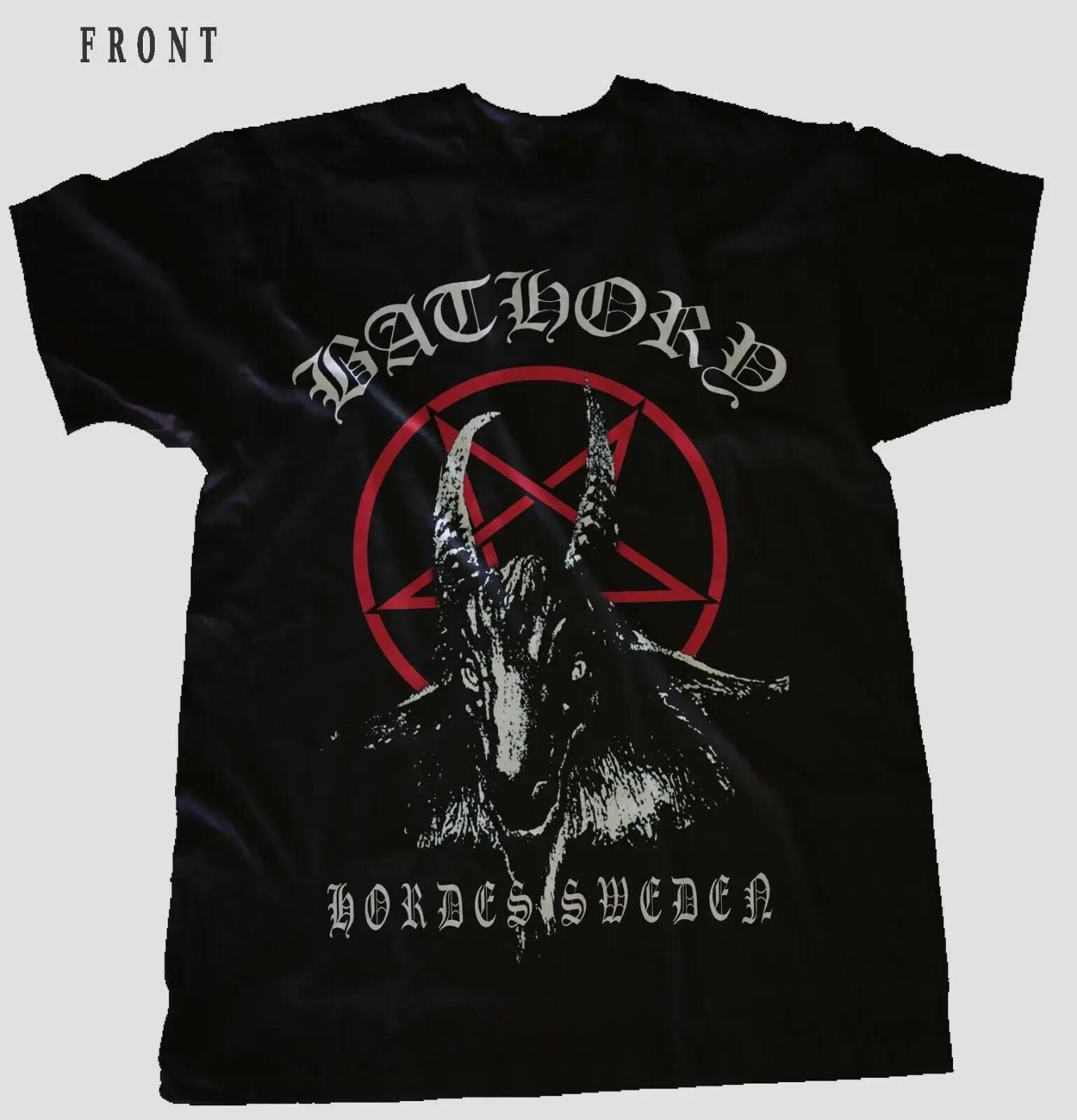 

Редкая Коллекция Подарок для Поклонника Группа Bathory Черный S-2345XL Унисекс Футболка Топы футболки Мужская Женская L