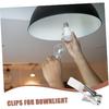8pcs Spring Clip Retaining Clips for Recessed Lighting Fixed Clip for Panel Lamp Durable Light Securing Clamps Compatible Lamp Accessories for