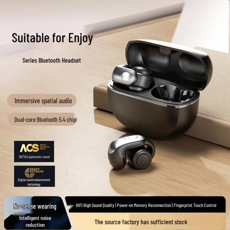 2025 GTS31 Wireless Ear Clip Sports Earphones – Non-In-Ear, Long Battery, High-Quality Sound Bluetooth.