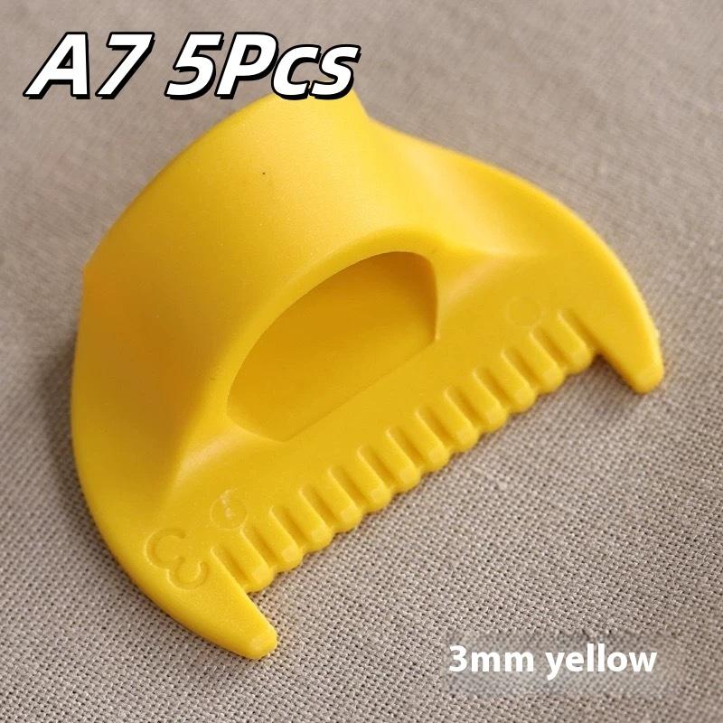 

5/10/20 шт. Легко захватываемый 3D-печатный швейный инструмент для начинающих, пожилых людей, пластиковый помощник для ручного шитья, предотвращает пропуски стежков 3mm5pcs жёлтый