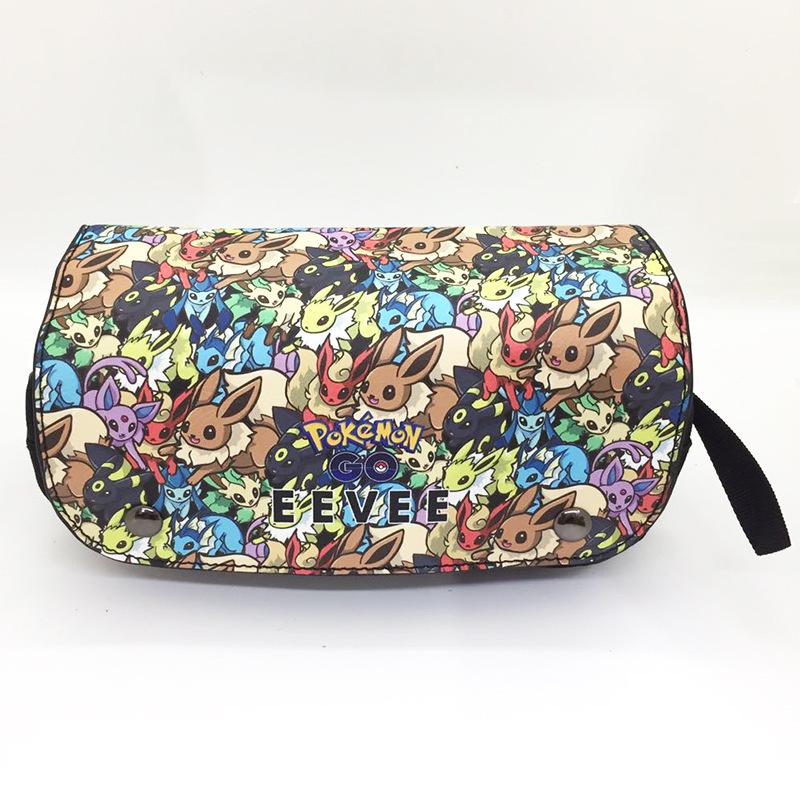 Large Capacity Pokémon Pencil Case for Students - Cartoon Anime Design