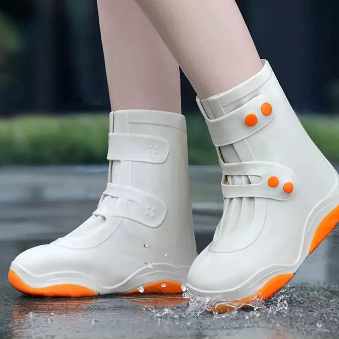 Regenschuhüberzüge, wasserdicht und rutschfest, für Herren und Damen, regenfeste Schuhe, Regenwasserschuhe, verdickte, verschleißfeste, hohe Regenstiefelüberzüge