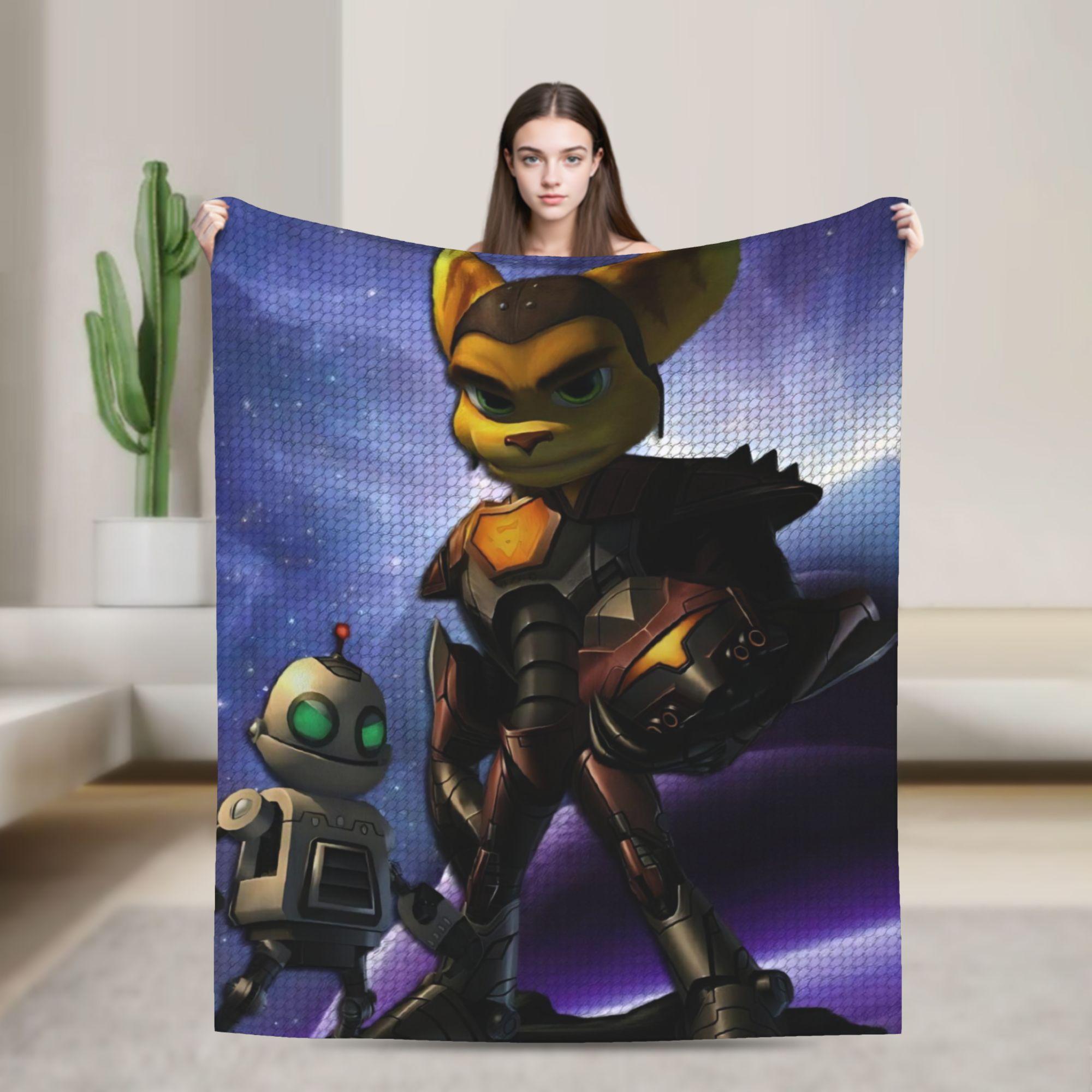 

Ratchets And Clanks Blanket Quality Super Warm Bedding Throws Winter Students Couch Bed Funny Bedspread 75x90cm