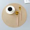 38CM Round PVC Placemat Kitchen Dining Table Mats Steak Pad Anti-scalding Insulation Pads Nordic Hotel Restaurant Home Decor
