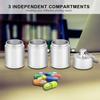 Waterproof Aluminum Alloy   Bottle Medicine Container Holder for Outdoor Survival(Black)