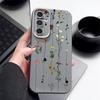 Matný kryt TPU kůže s květinovým potiskem pro Samsung S25 Ultra S24 FE S23 S22 A36 A56 A16 A55 A26 A15 A35 Měkký nárazuvzdorný tenký kryt na telefon