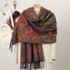 New Shawl Warm Winter Scarf Hijab Women Print Paisley Cashmere Pashmina Thick Wrap Head Neck Foulard Luxury  Blanket Echarpe